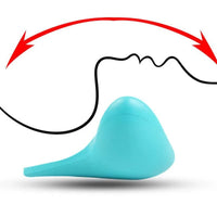 Vindolux NeckEase Cervical Traction Pillow side profile showing curved ergonomic shape